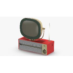 3D Antique TV model